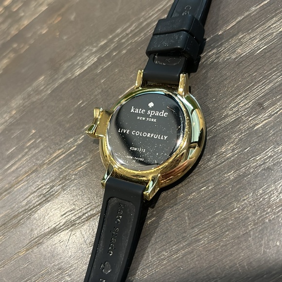 Kate Spade New York women’s black and Ivory silicone strap watch ♠️ - Picture 3 of 3